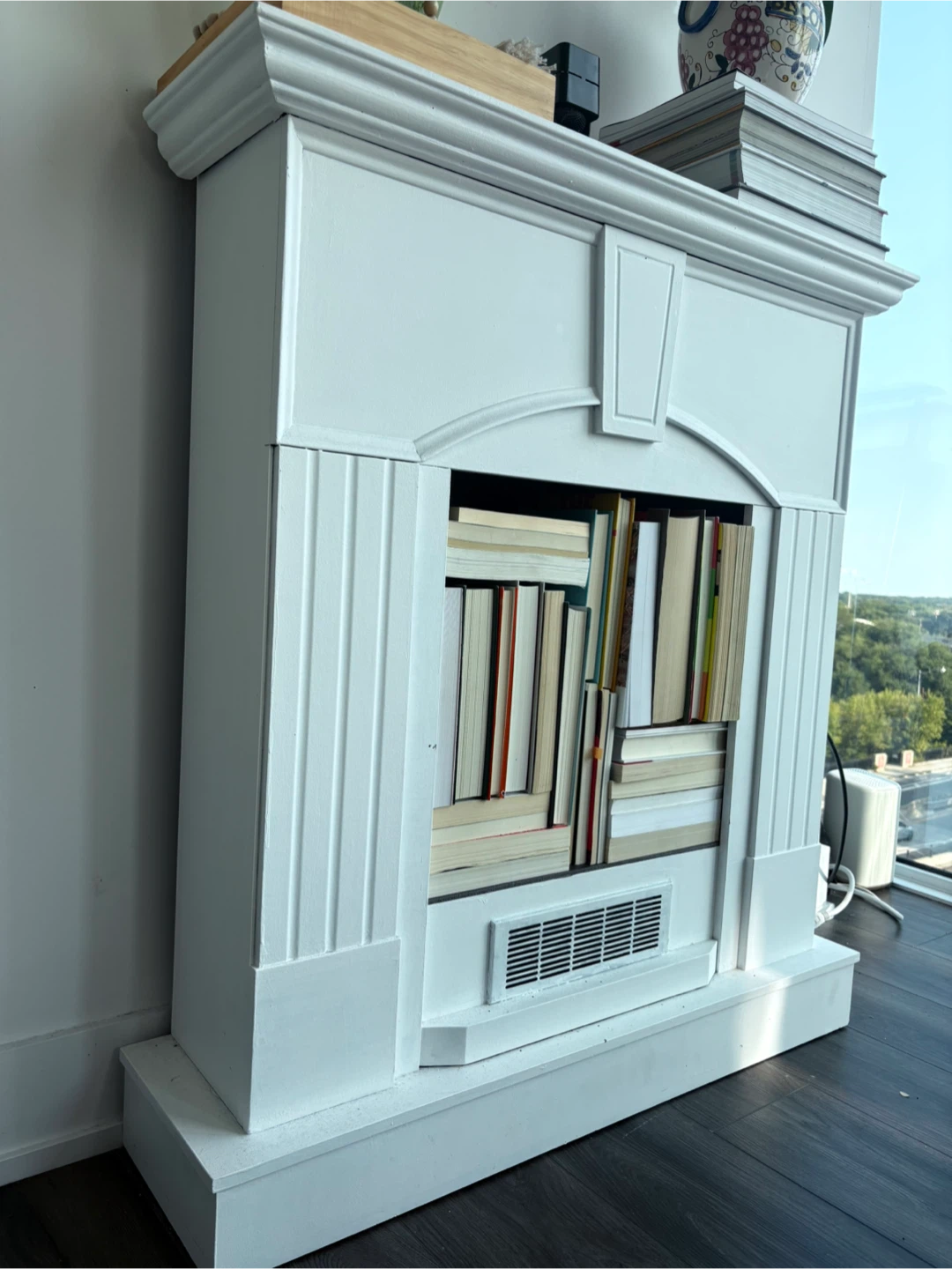 White Fireplace Mantel - photo 2