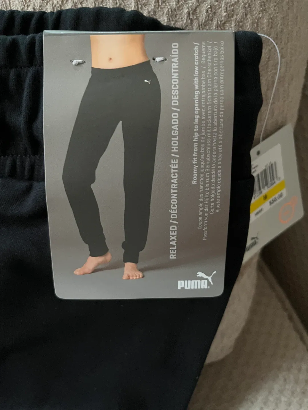 New Puma Fusion Black Cotton Pants - Size M image indicator(3)