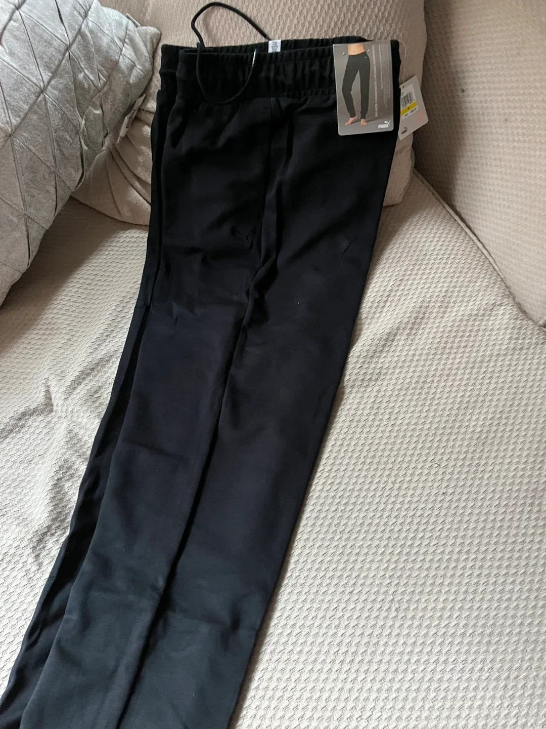 New Puma Fusion Black Cotton Pants - Size M image indicator(2)