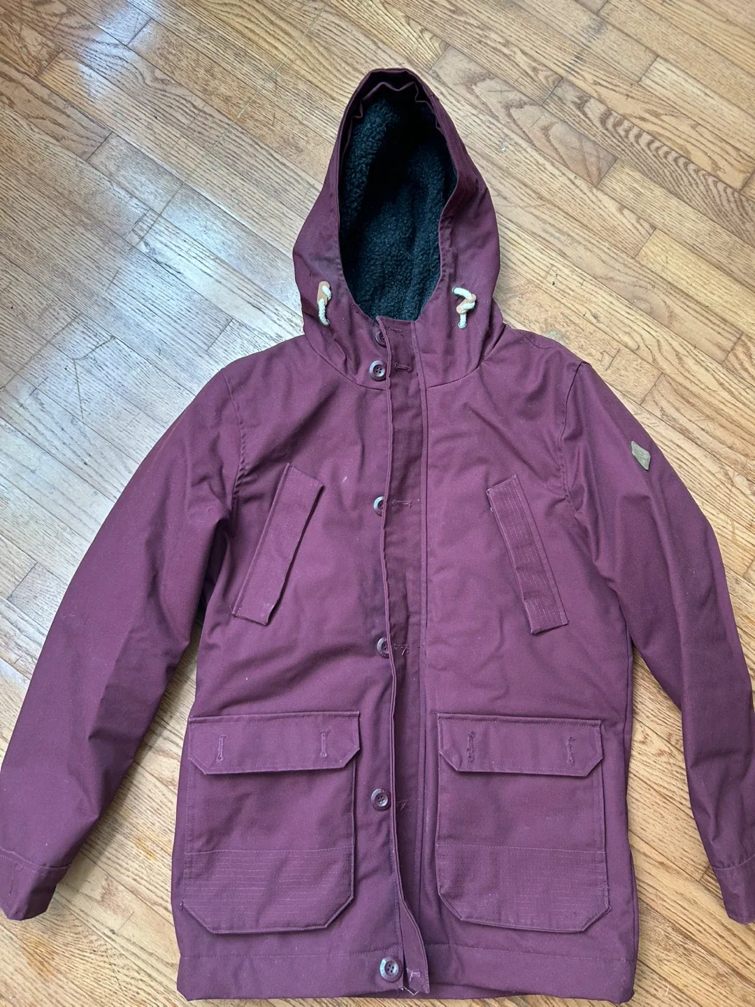 Soulcal & Co. Burgundy Winter Jacket - Size Medium thumbnail