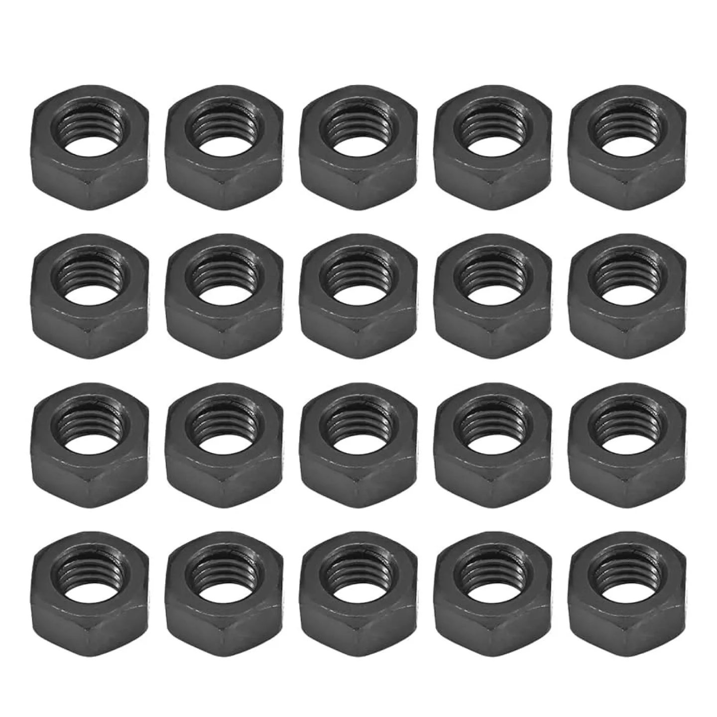 New Black Hex Nuts (20 pack) thumbnail