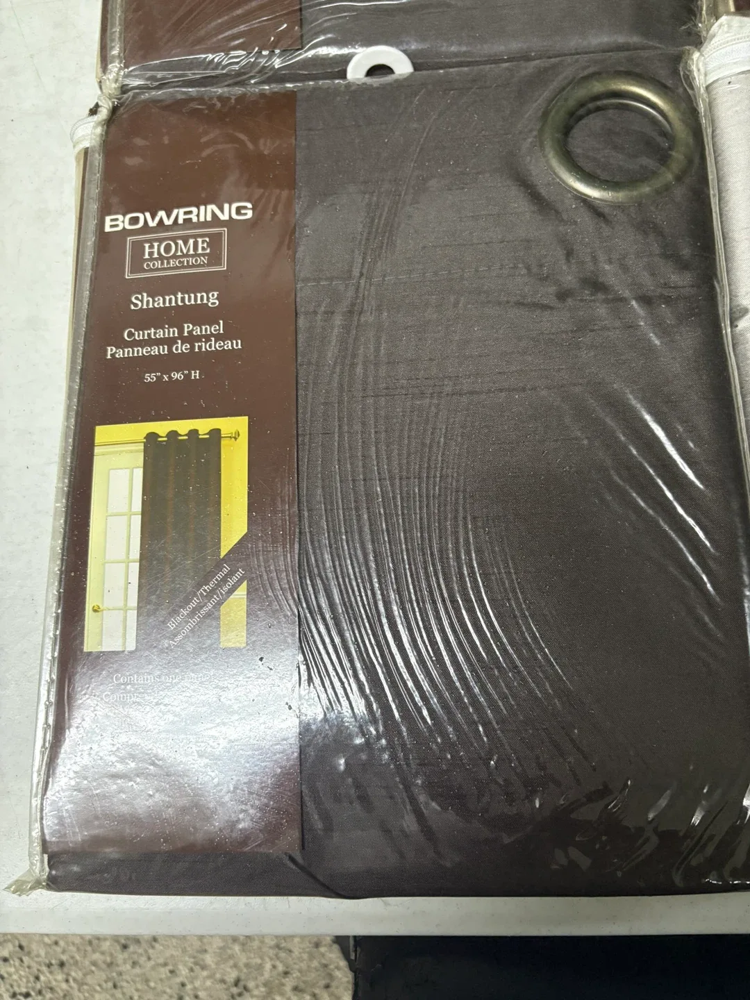 Bowring Shantung Curtain Panel 55" x 96"