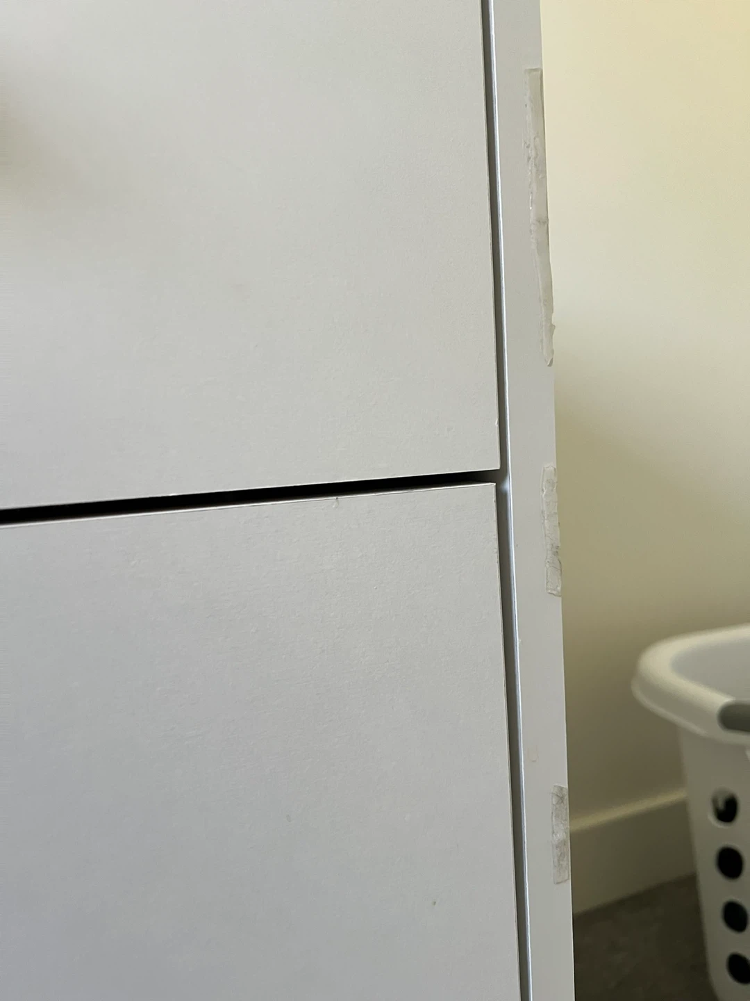 White 4-Drawer Dresser with Crystal Knobs - photo 2