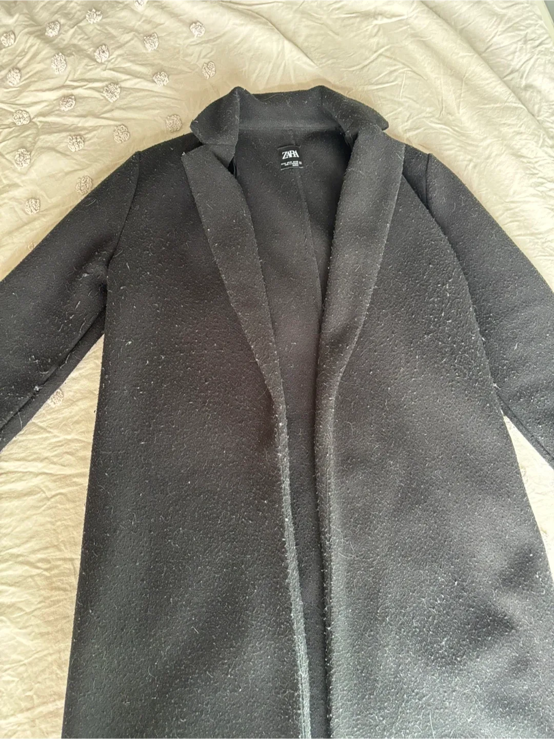 Zara Black Coat - Size M image indicator(4)