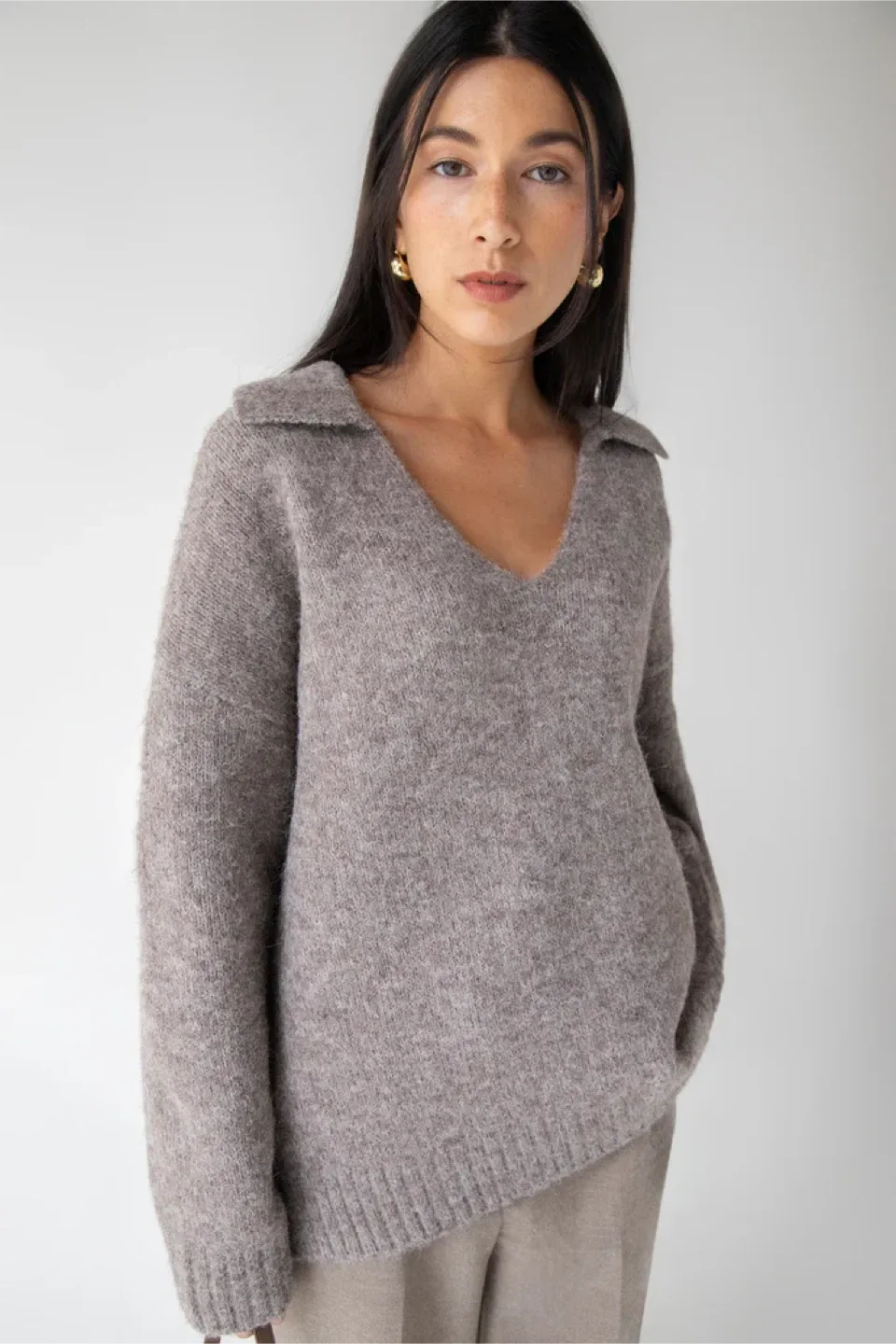 Oak + Fort Wool Blend Sweater - Size S/M thumbnail