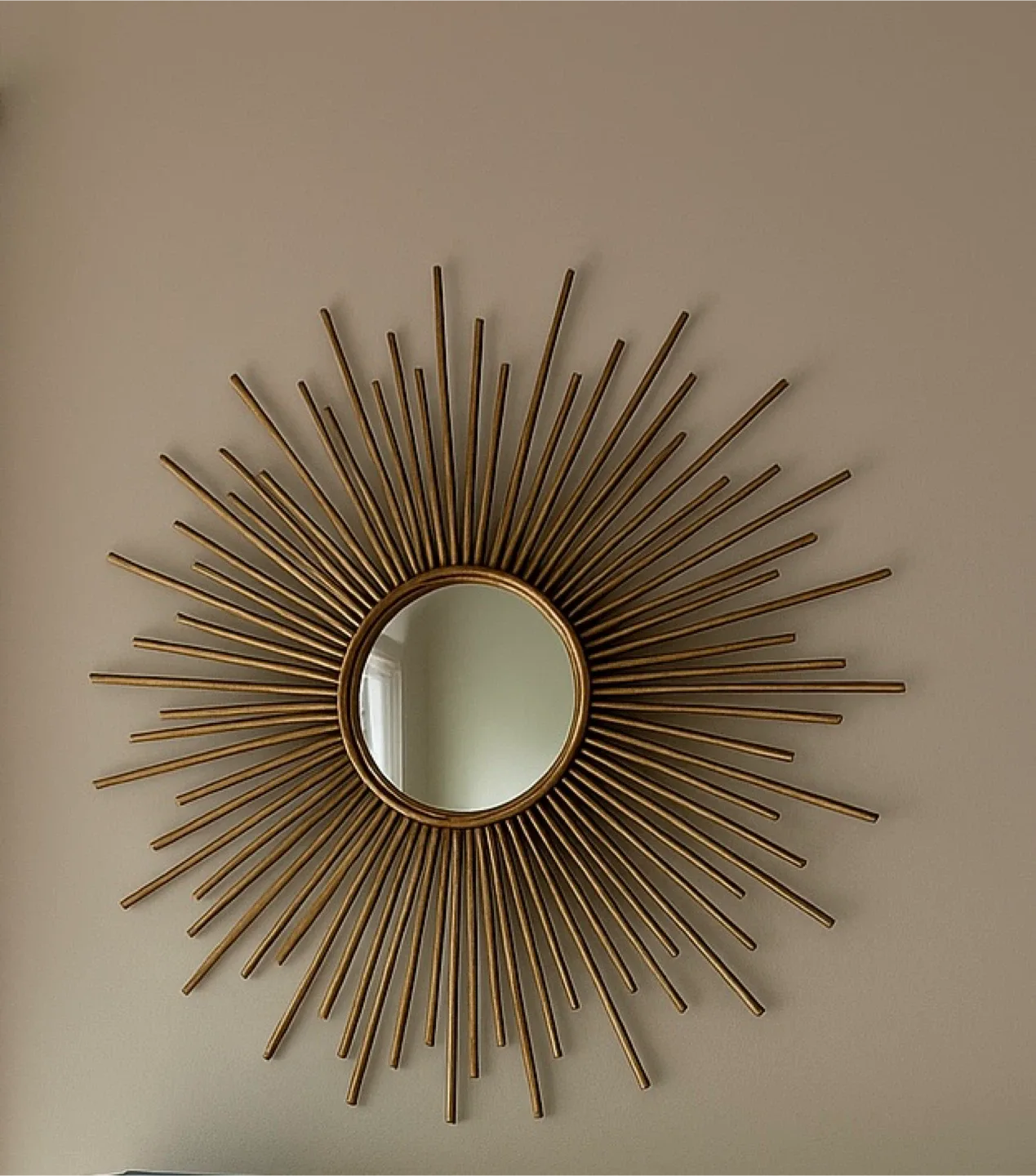 Sunburst Wall Mirror - Gold Accent image indicator(2)