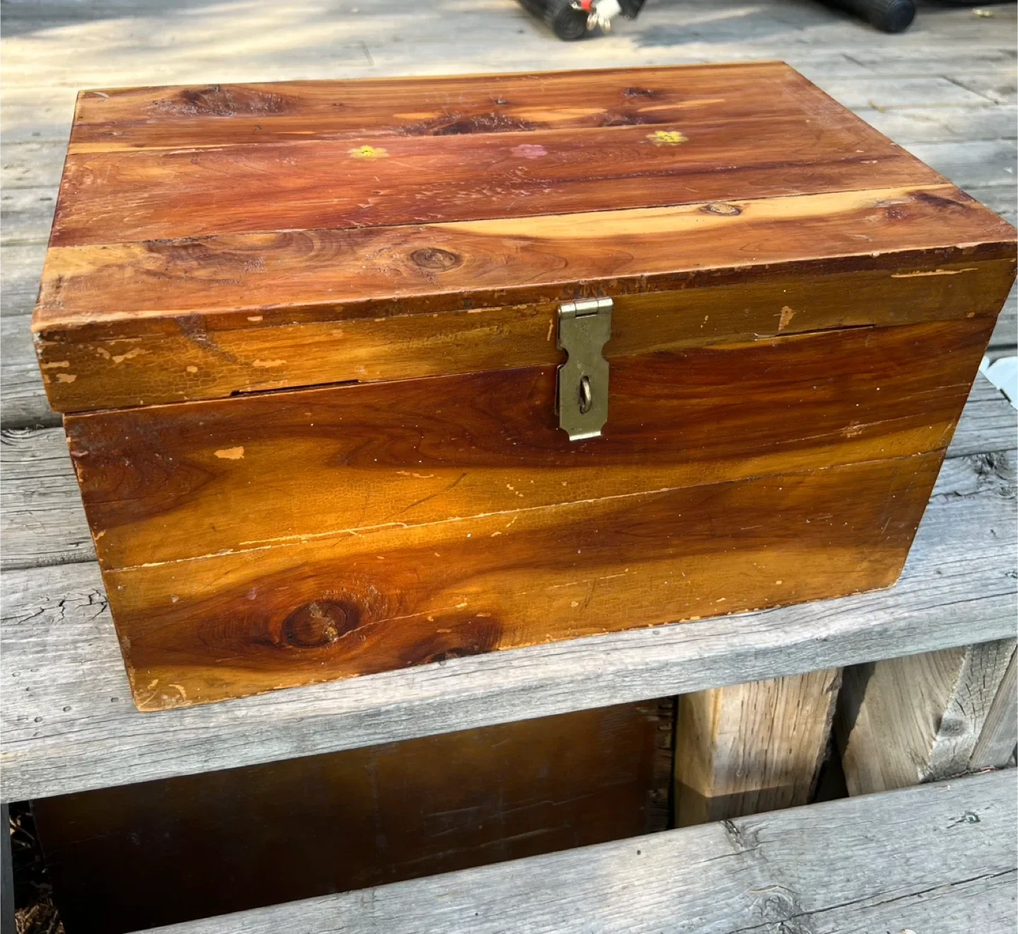 Vintage Wooden Storage Box thumbnail