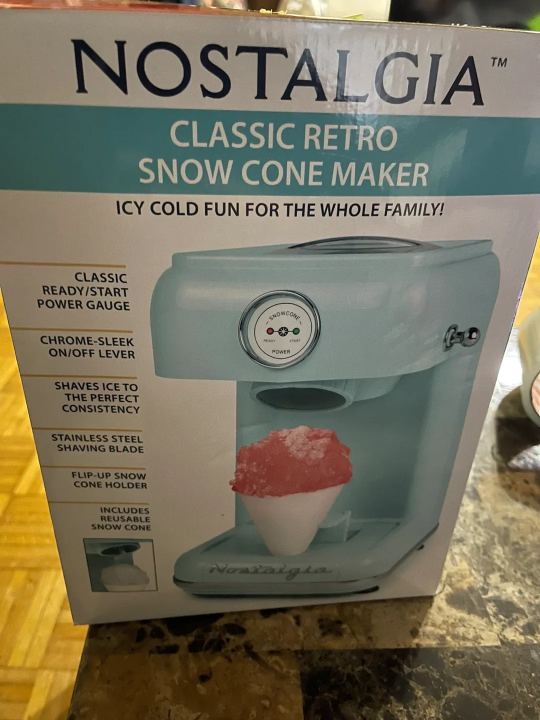 Nostalgia Classic Retro Snow Cone Maker - New in Box! thumbnail