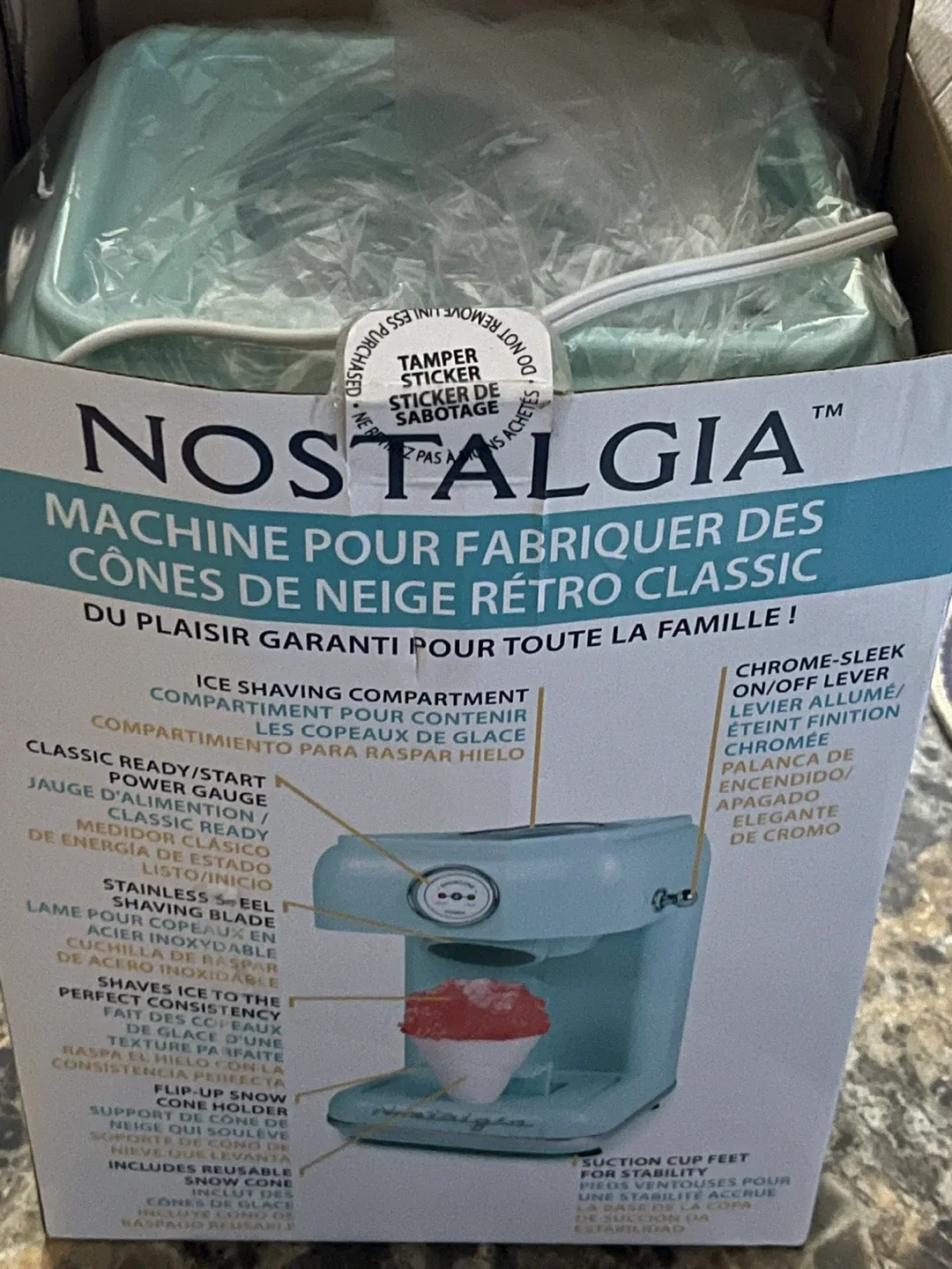 Nostalgia Classic Retro Snow Cone Maker - New in Box! image indicator(7)