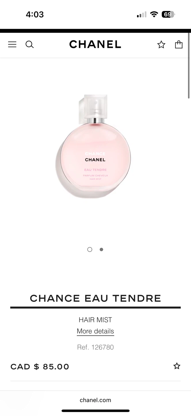 CHANEL CHANCE EAU TENDRE Hair Mist (35ml)