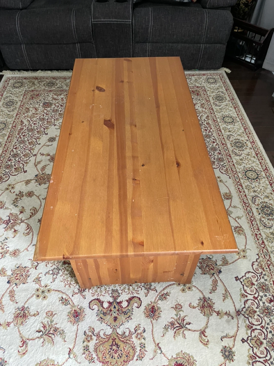 Wooden Coffee Table with Storage - photo 3