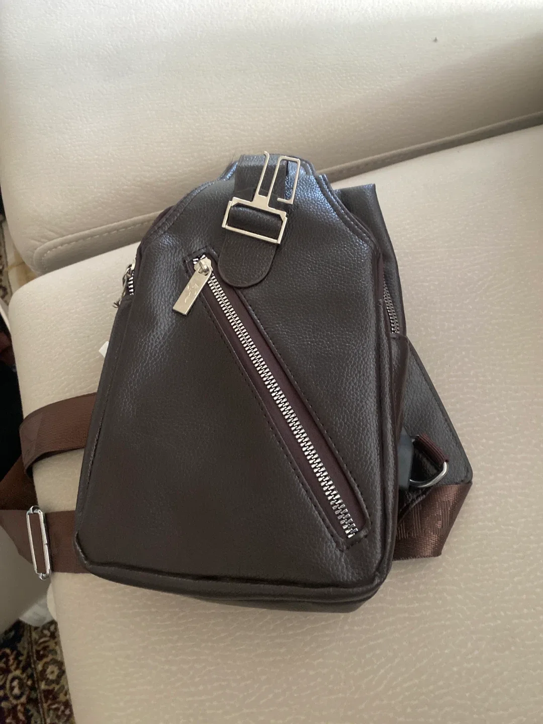 Brown Leather Sling Bag thumbnail