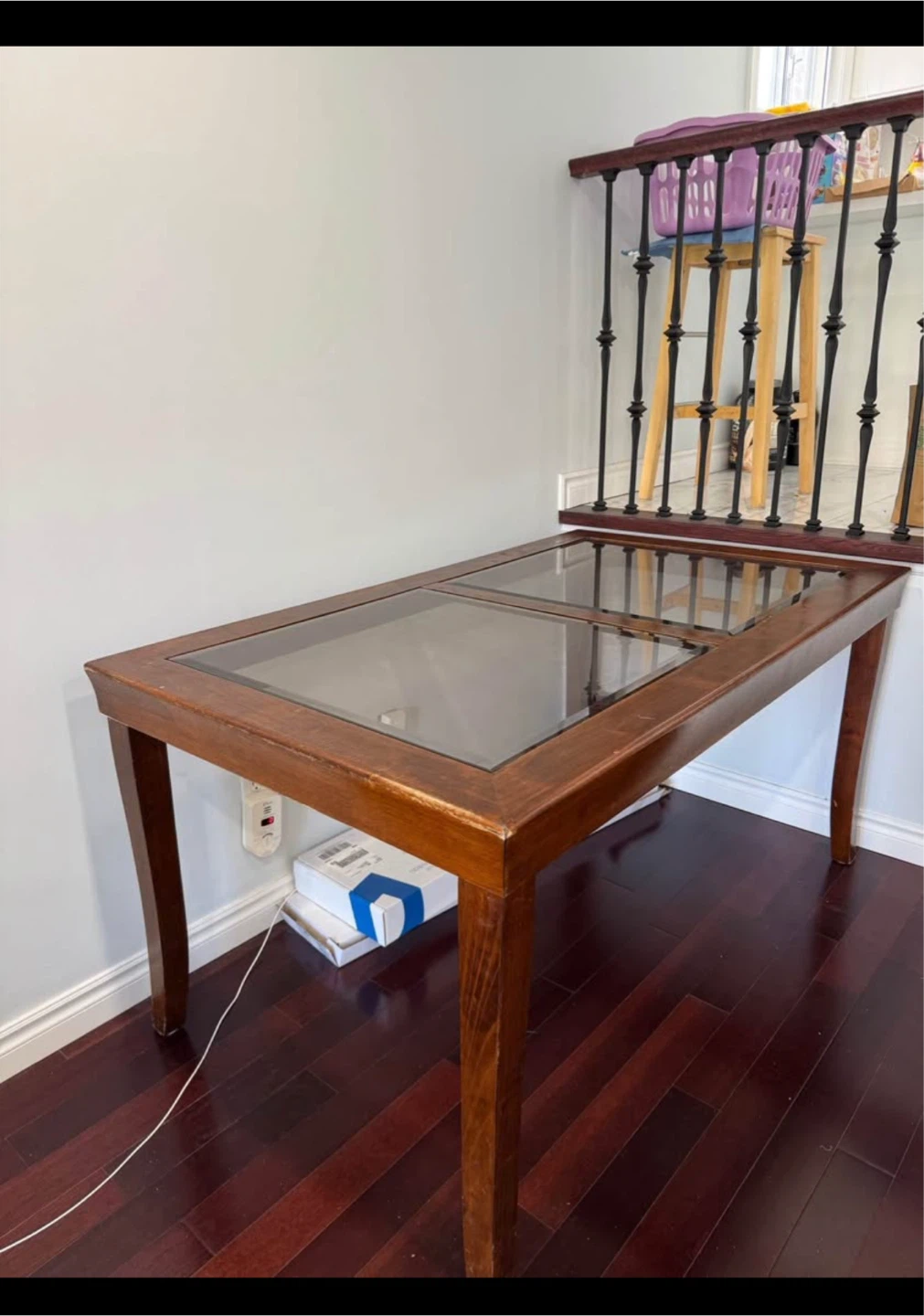 Glass Top Dinner Table for 6 person. - photo 2