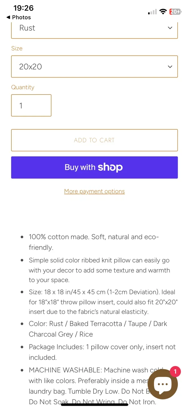 NEW! Lumi Living Ribbed Texture Throw Pillow Cover with Tassels image indicator(9)