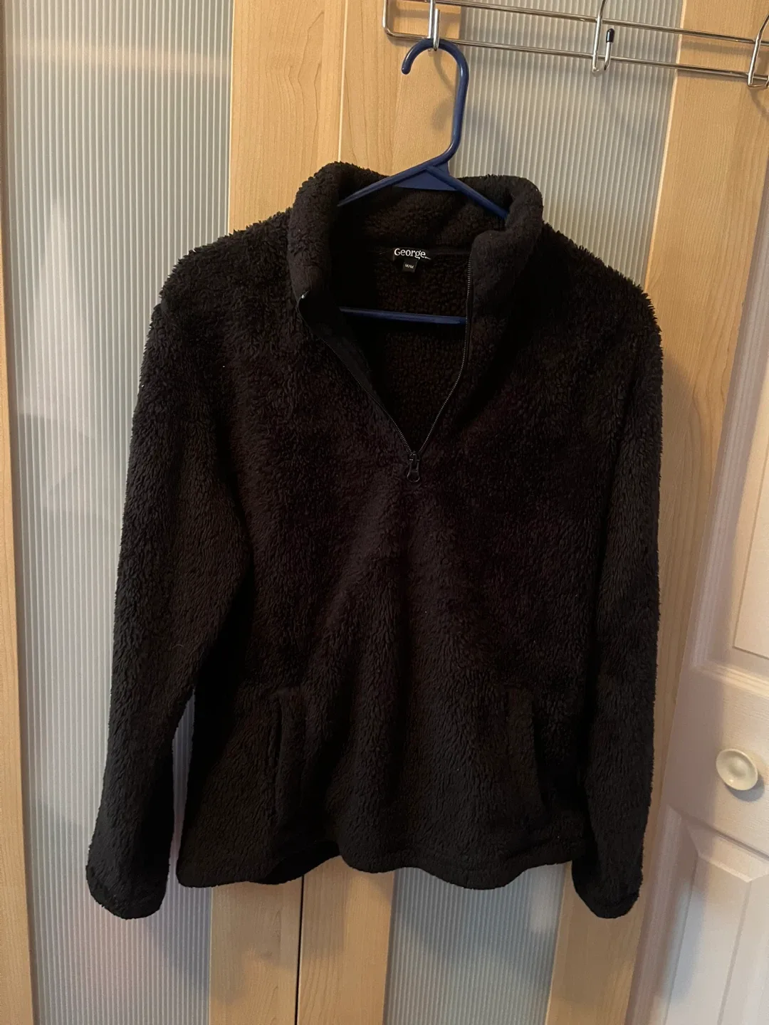 George Black Fleece Pullover - Size M