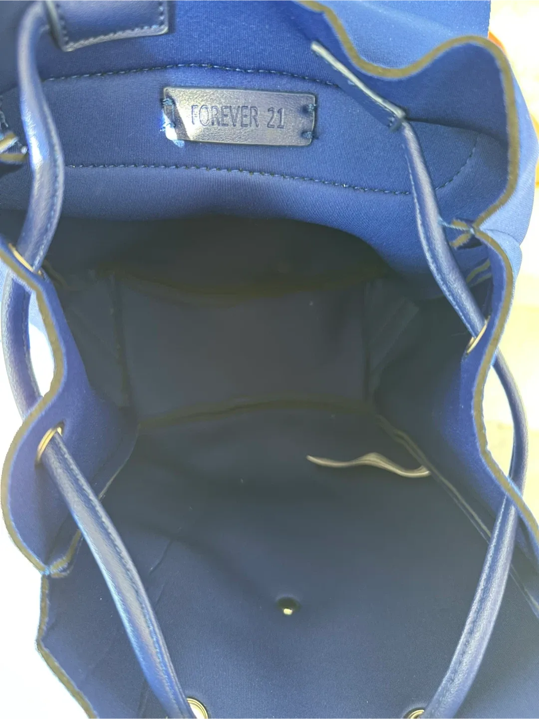 Forever 21 Royal Blue Neoprene Backpack image indicator(6)