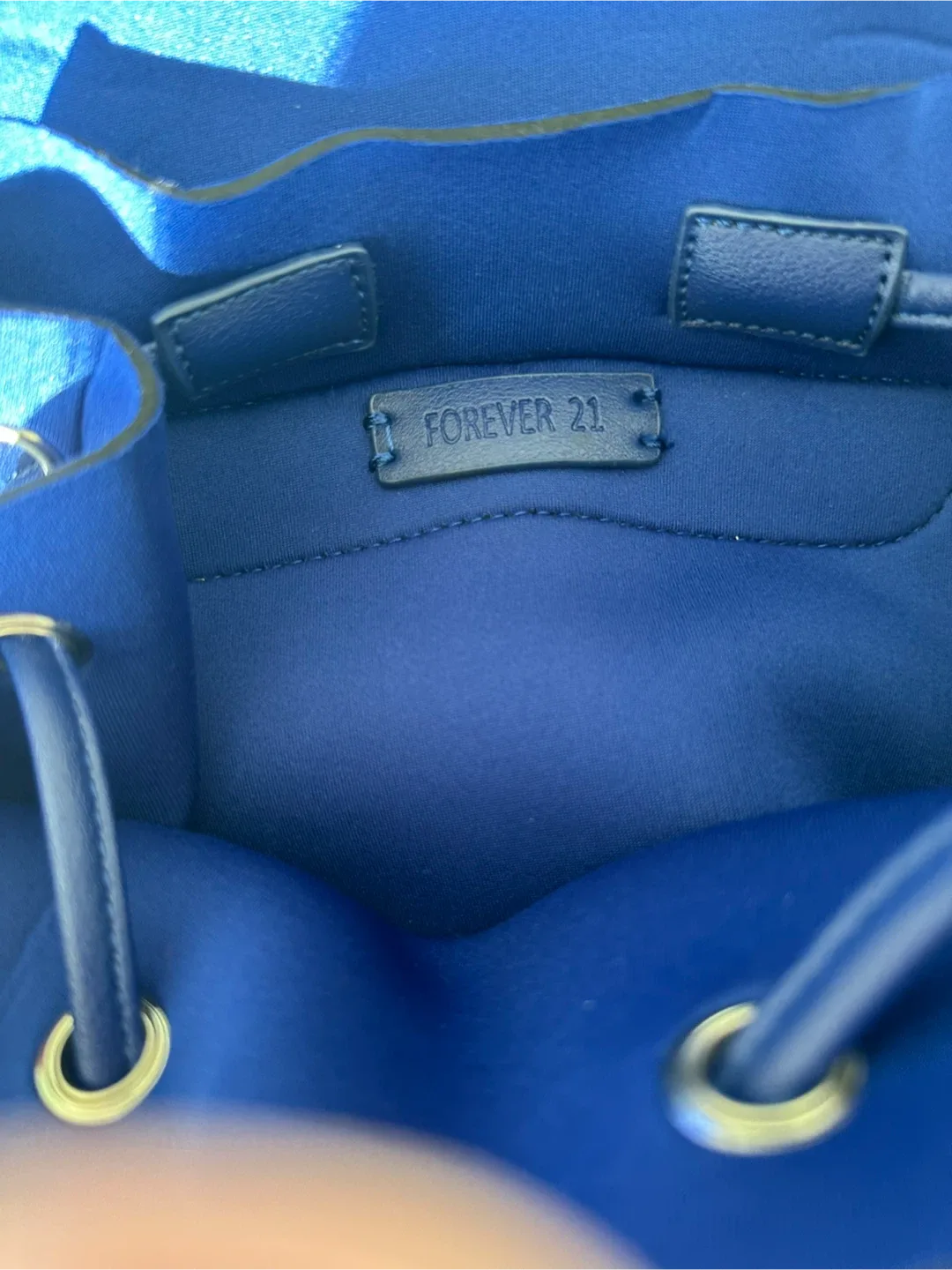 Forever 21 Royal Blue Neoprene Backpack image indicator(5)