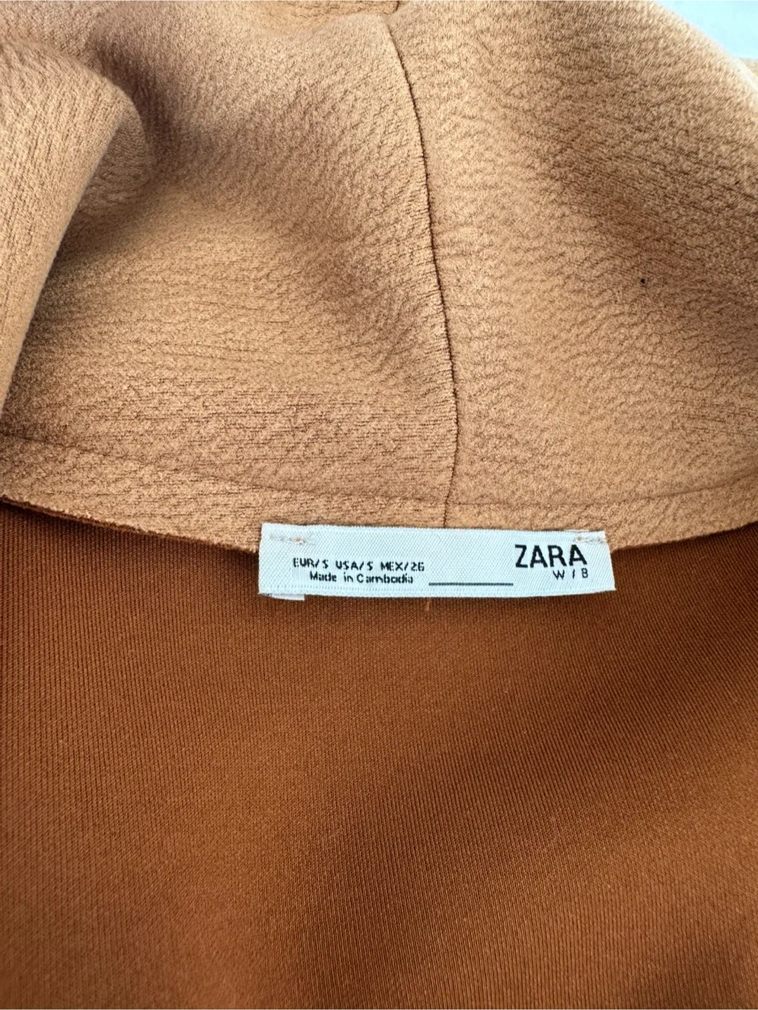 Zara Open Jacket in Tan image indicator(5)