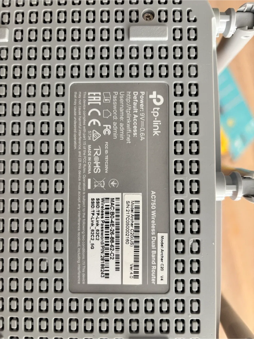 TP-Link AC750 Wireless Dual Band Router Archer C20 image indicator(2)