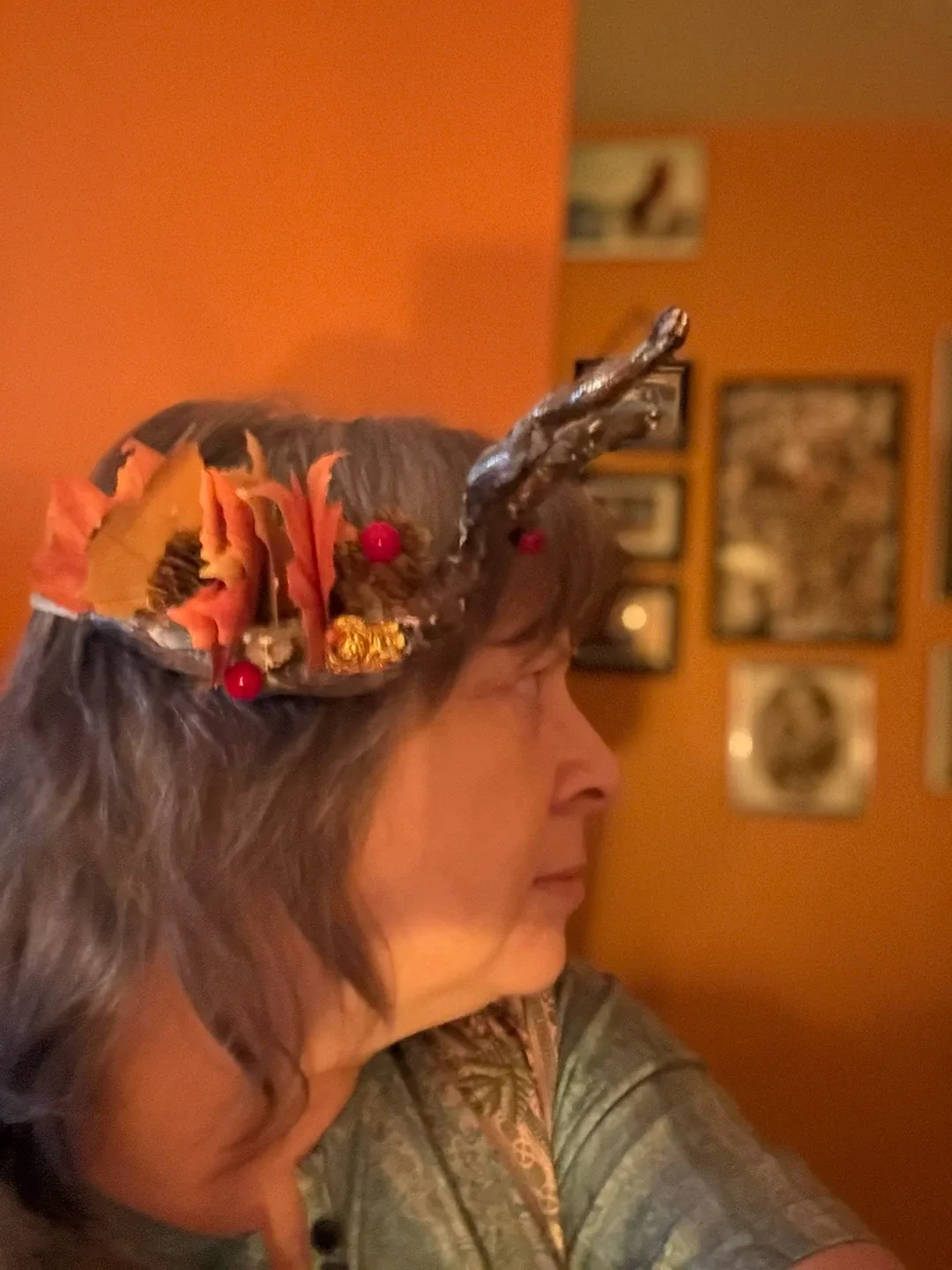 An autumnal one of a kind headband