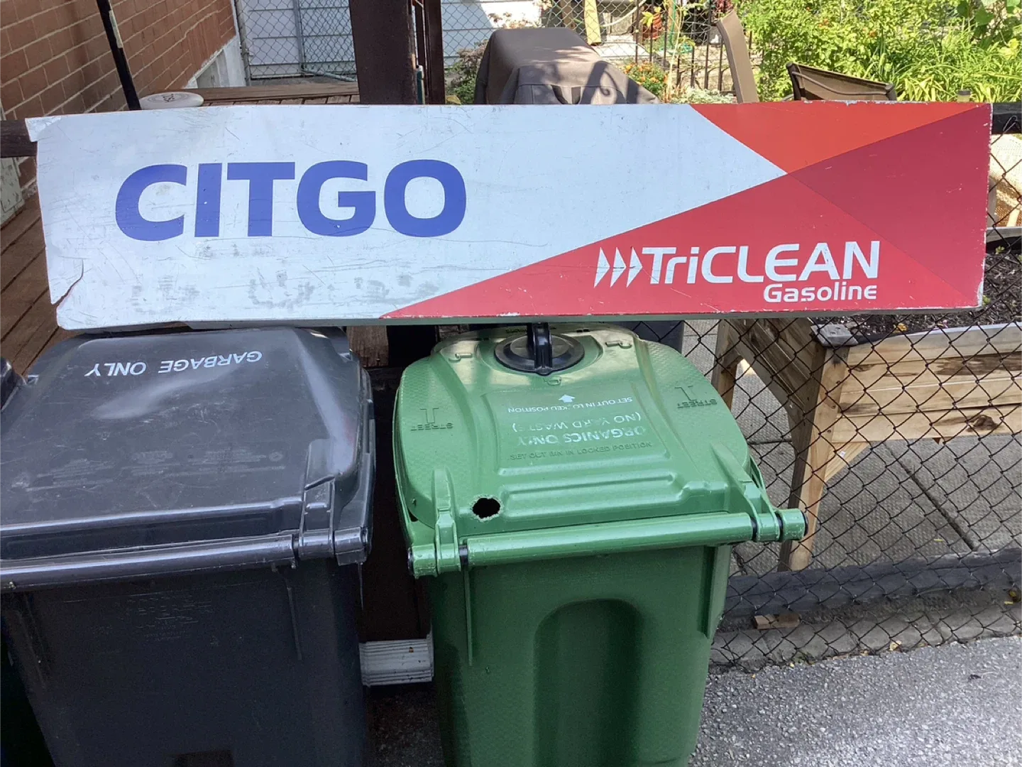 Vintage CITGO TriCLEAN Gasoline Fuel Tin Sign ! thumbnail