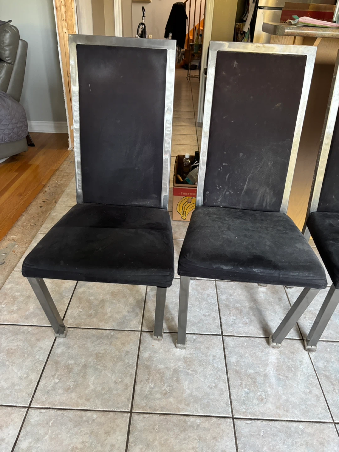 Set of 5 Black Dining Chairs - photo 2