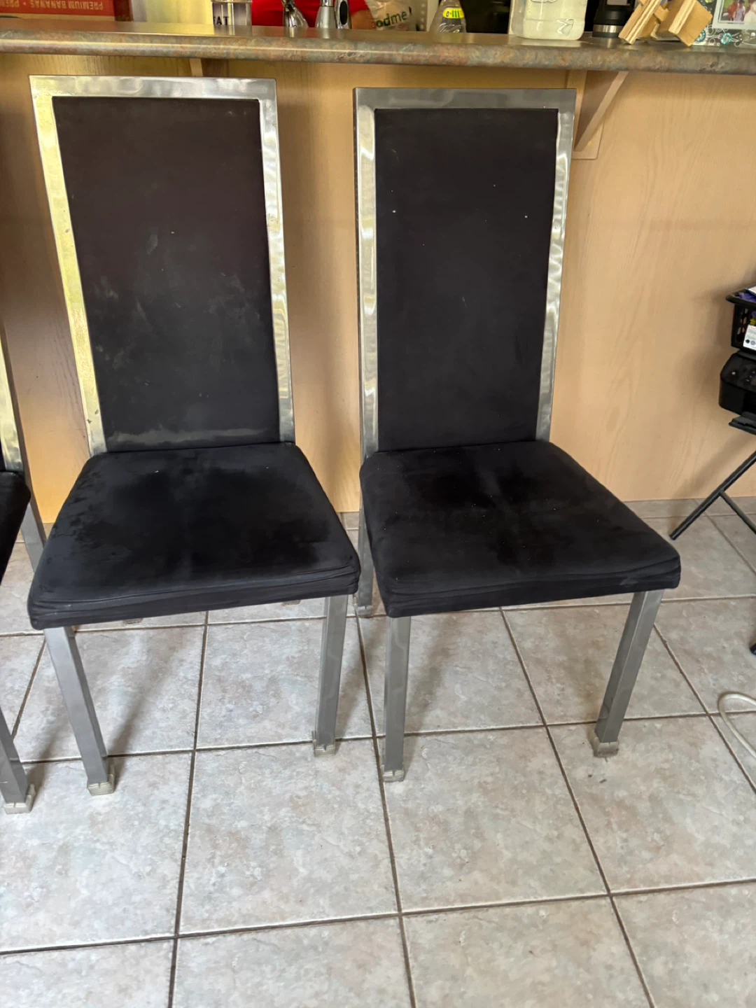 Set of 5 Black Dining Chairs - photo 4