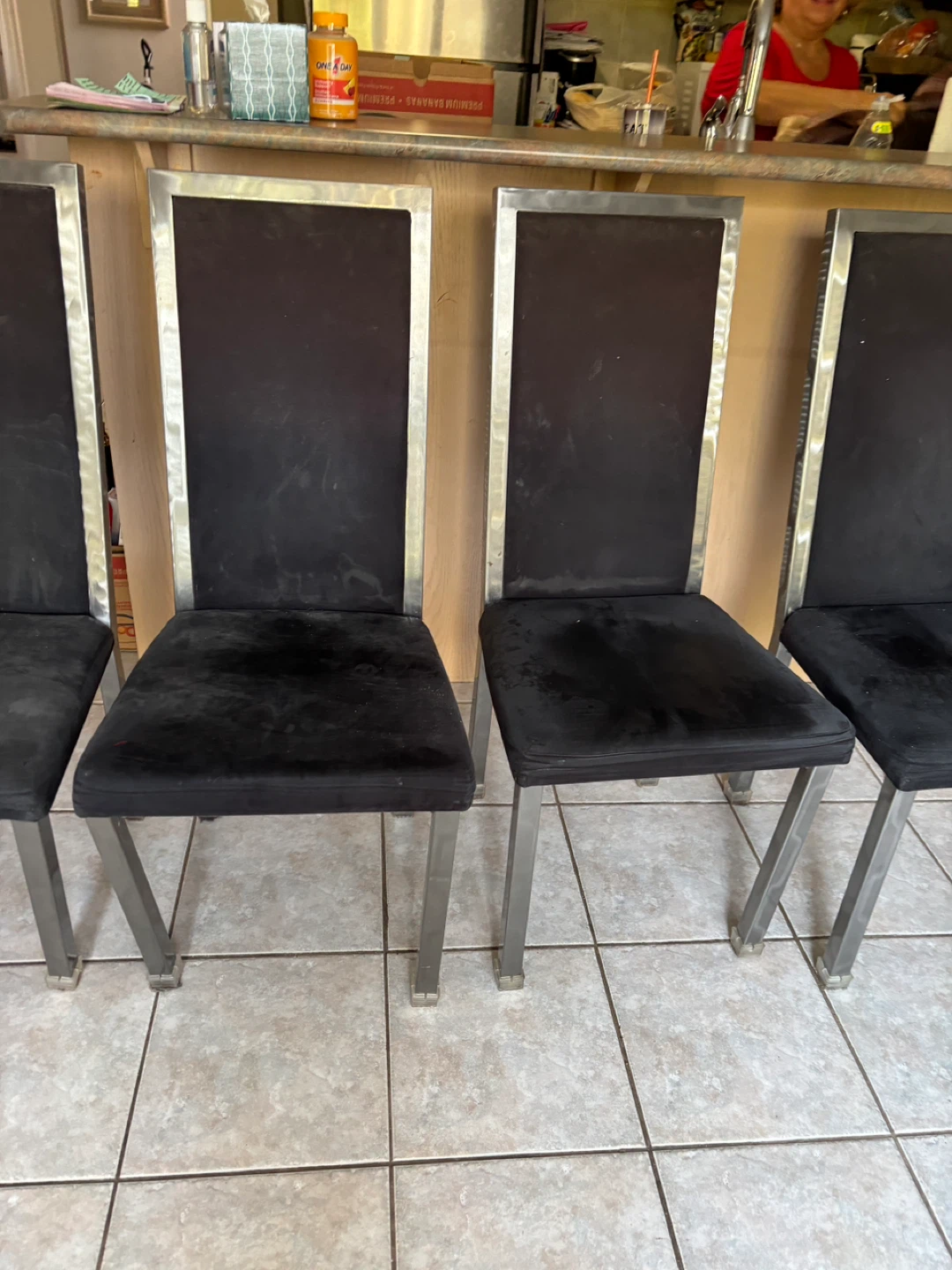 Set of 5 Black Dining Chairs - photo 5
