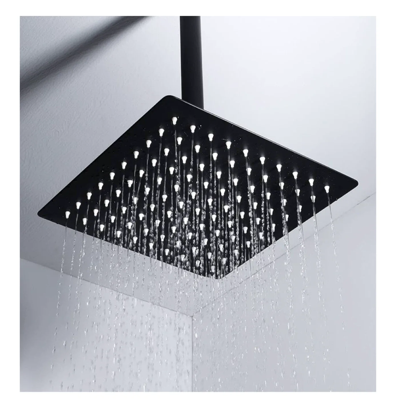 🥕 Black Square Rainfall Shower Head image indicator(4)