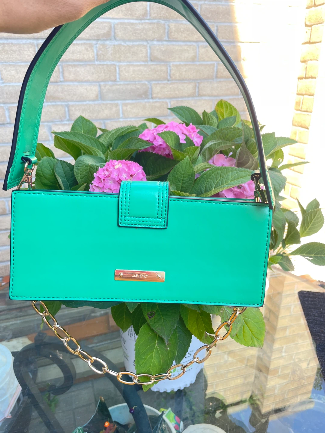 Aldo Green Handbag