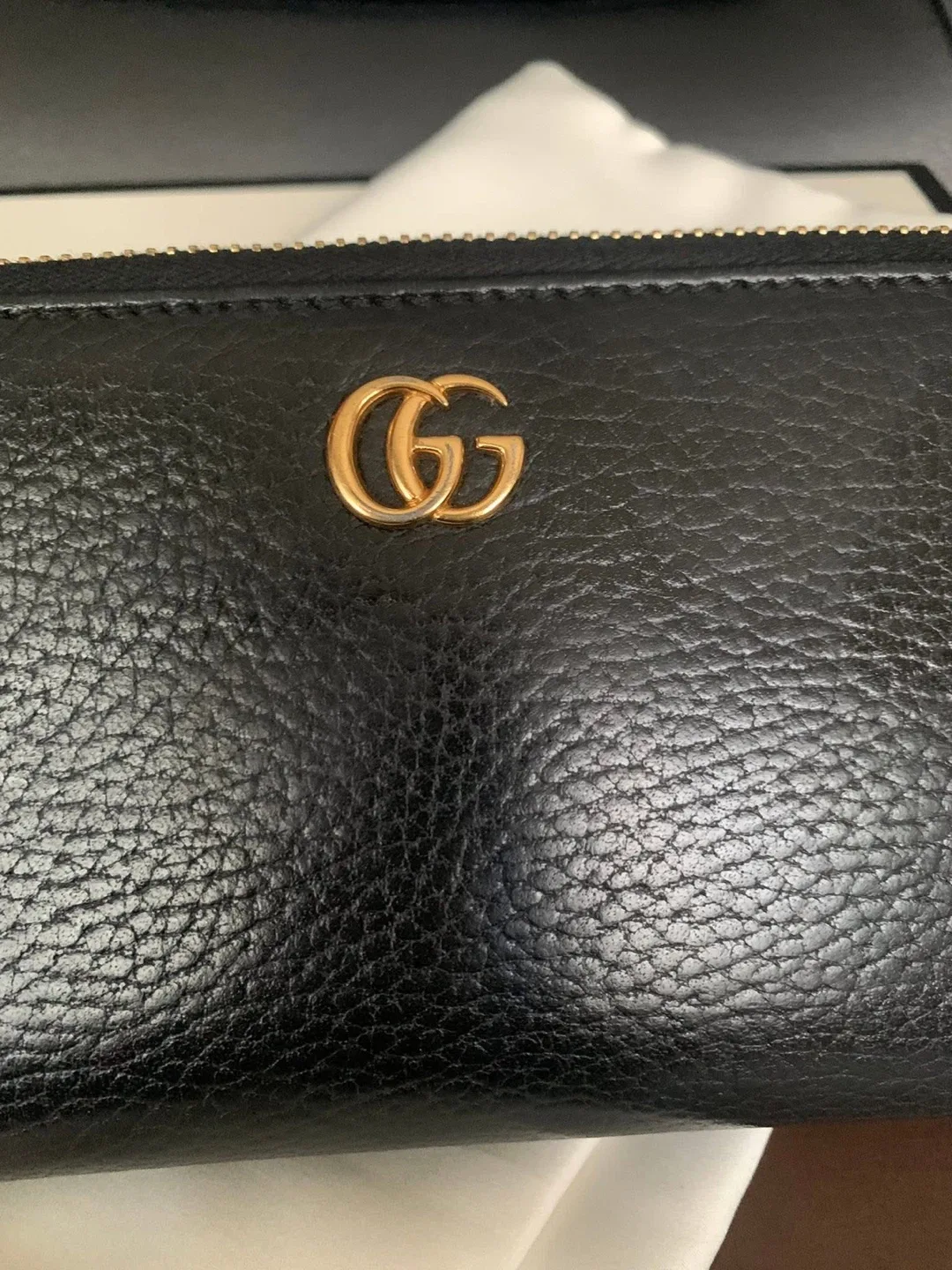 Gucci Black Leather Zip Around Wallet image indicator(4)