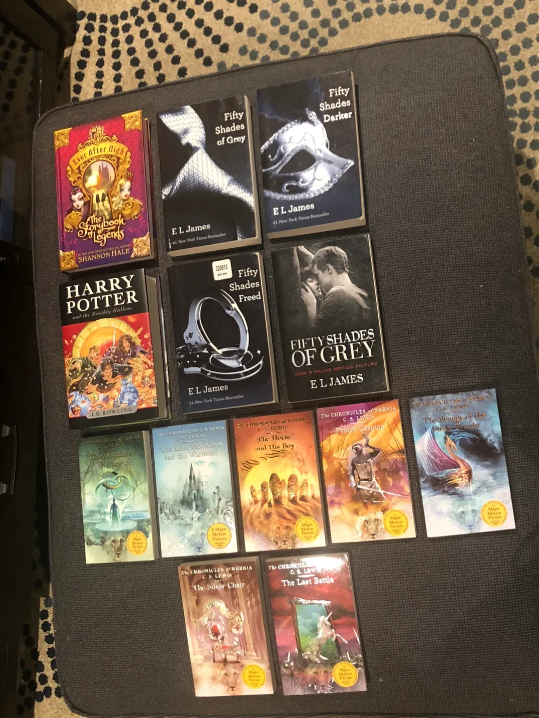 Mixed Book Lot: Harry Potter, Narnia, Fifty Shades, Ever After image indicator(2)