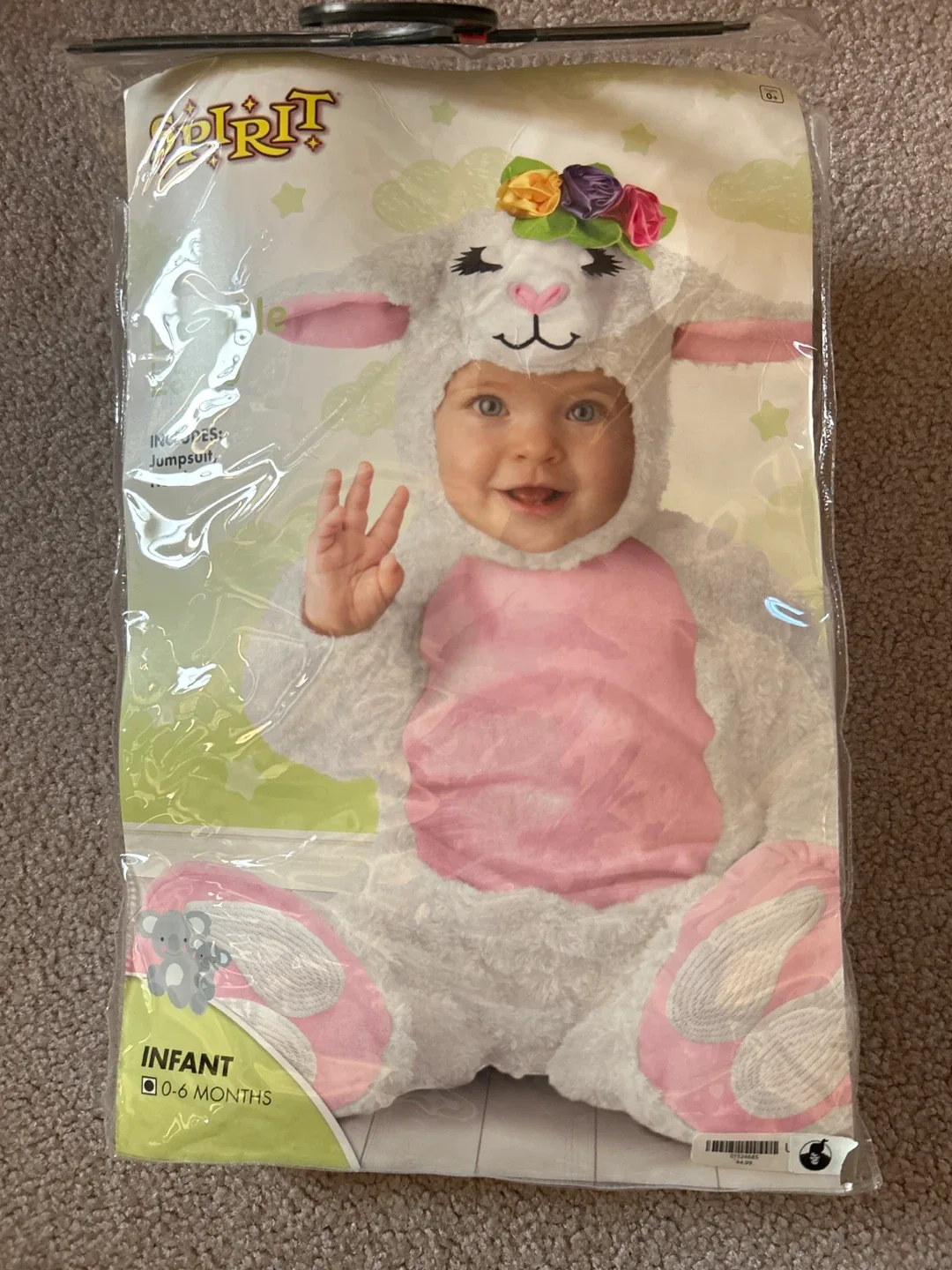 Spirit Halloween Lamb Costume (Infant, 0-6 Months) thumbnail