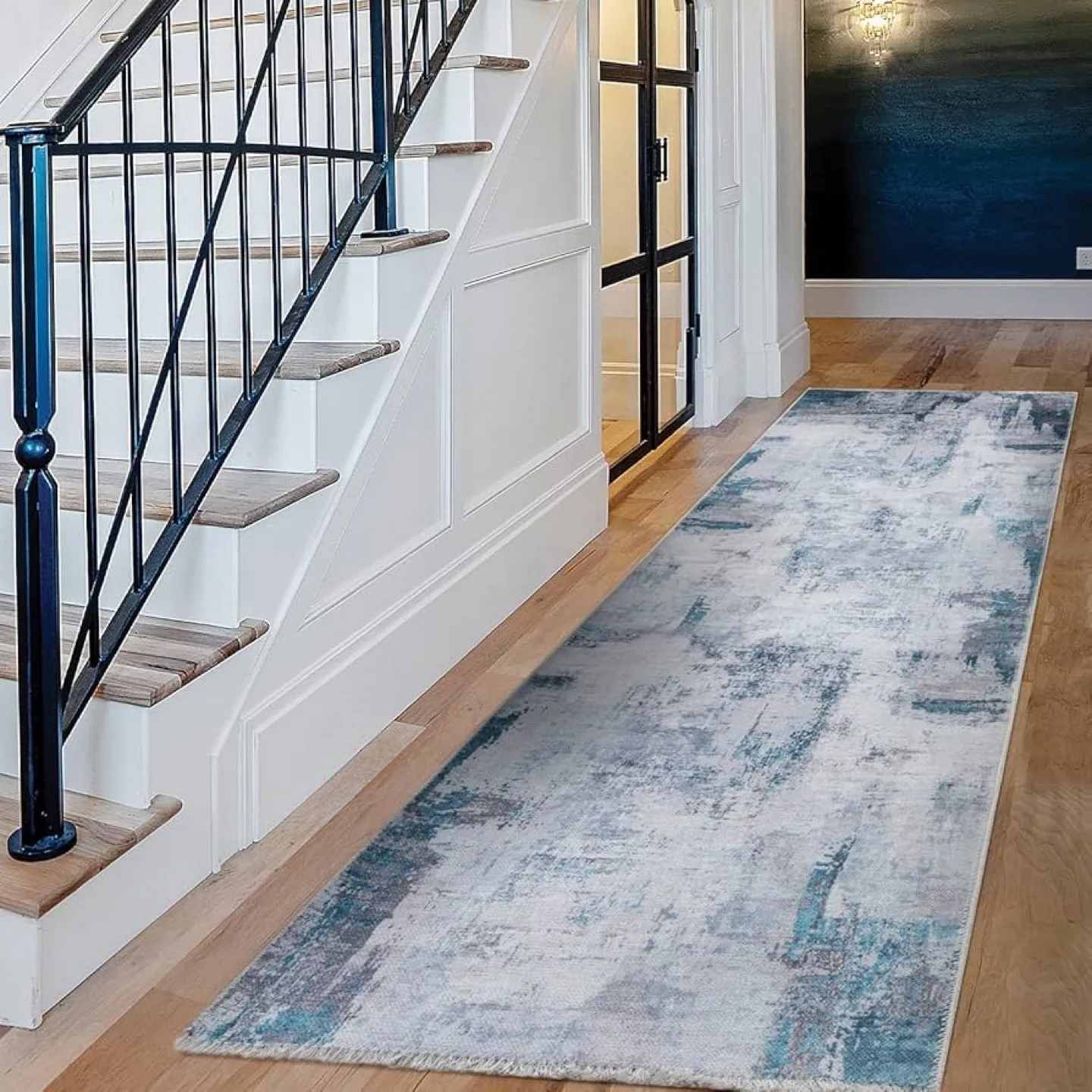 Grey 2'x6' Runner Rug thumbnail