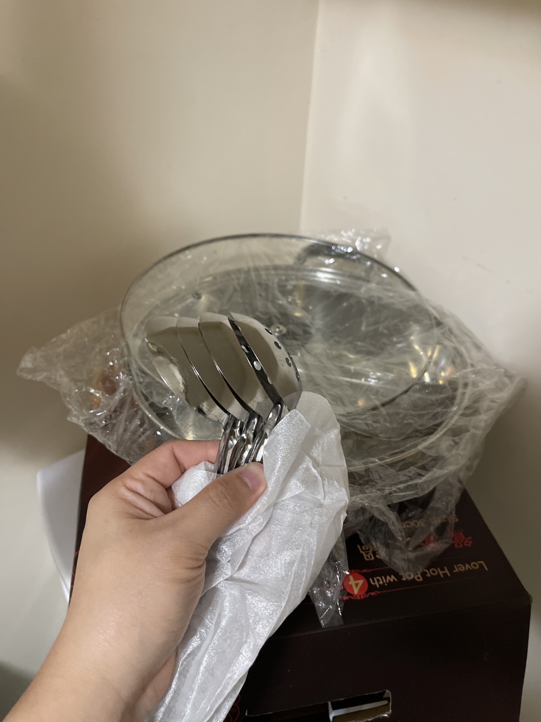 Lover Hot Pot with 4 Spoons - 30cm - photo 4