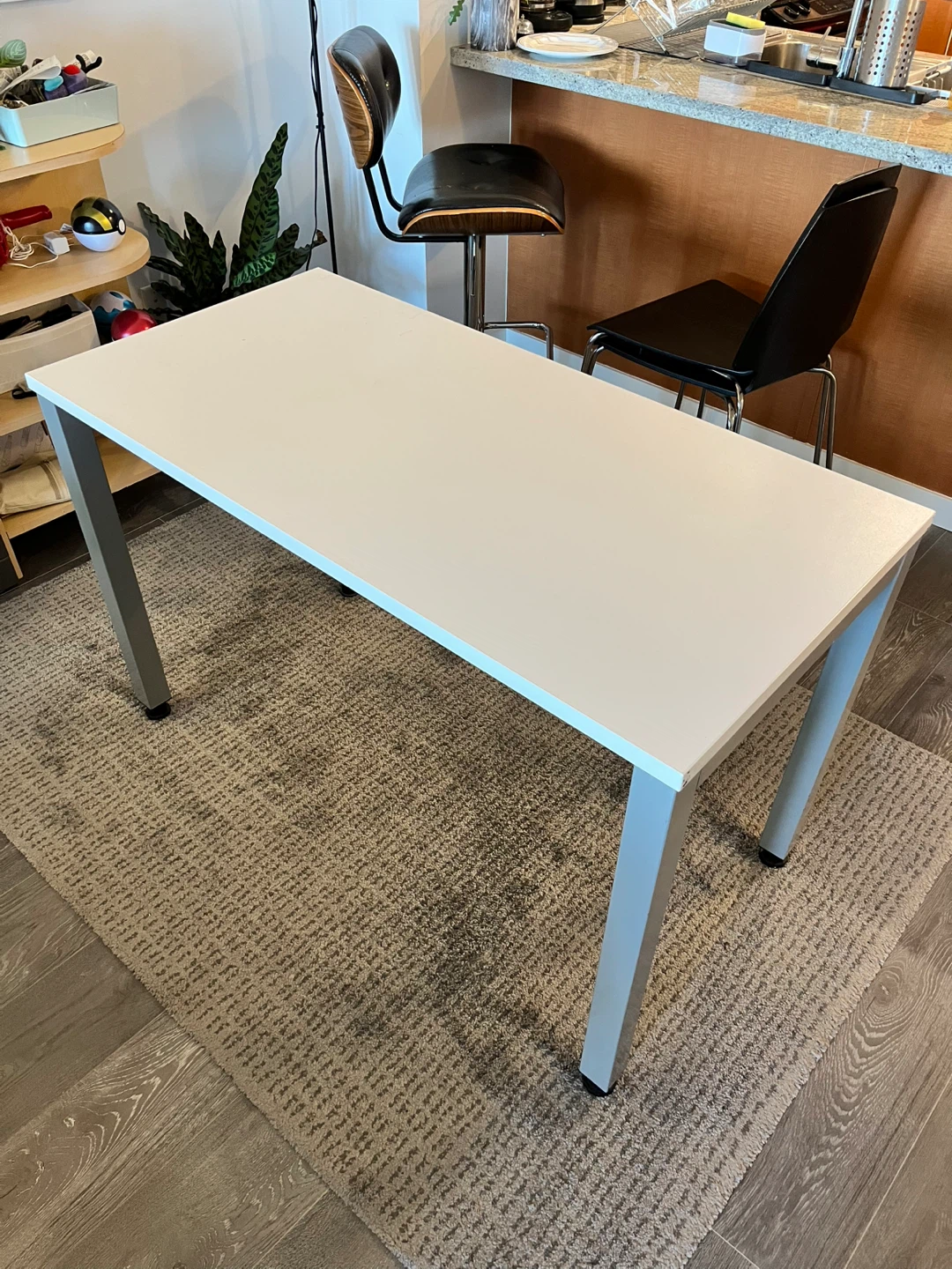 White Rectangular Table - 60 x 120 cm - photo 2