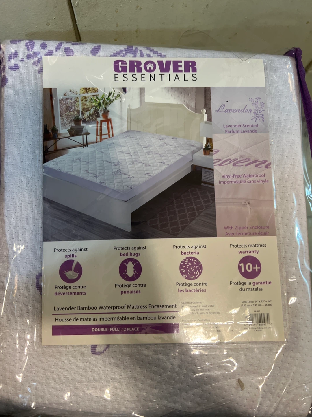 New Grover Essentials Double Mattress Protector
