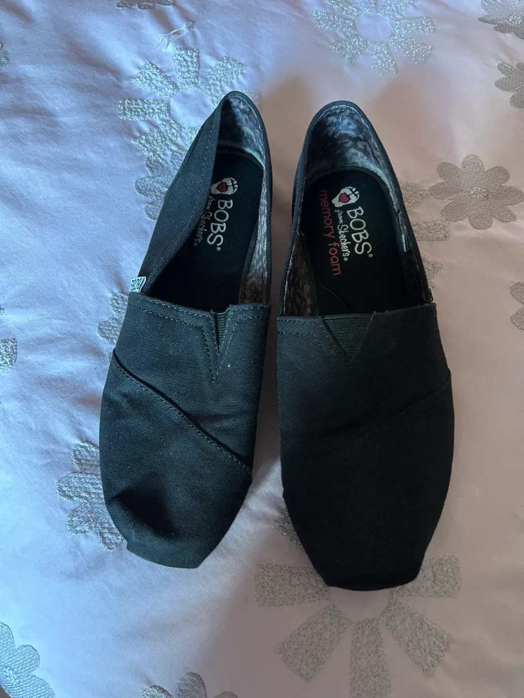 BOBS from Skechers Black Slip-On Shoes thumbnail