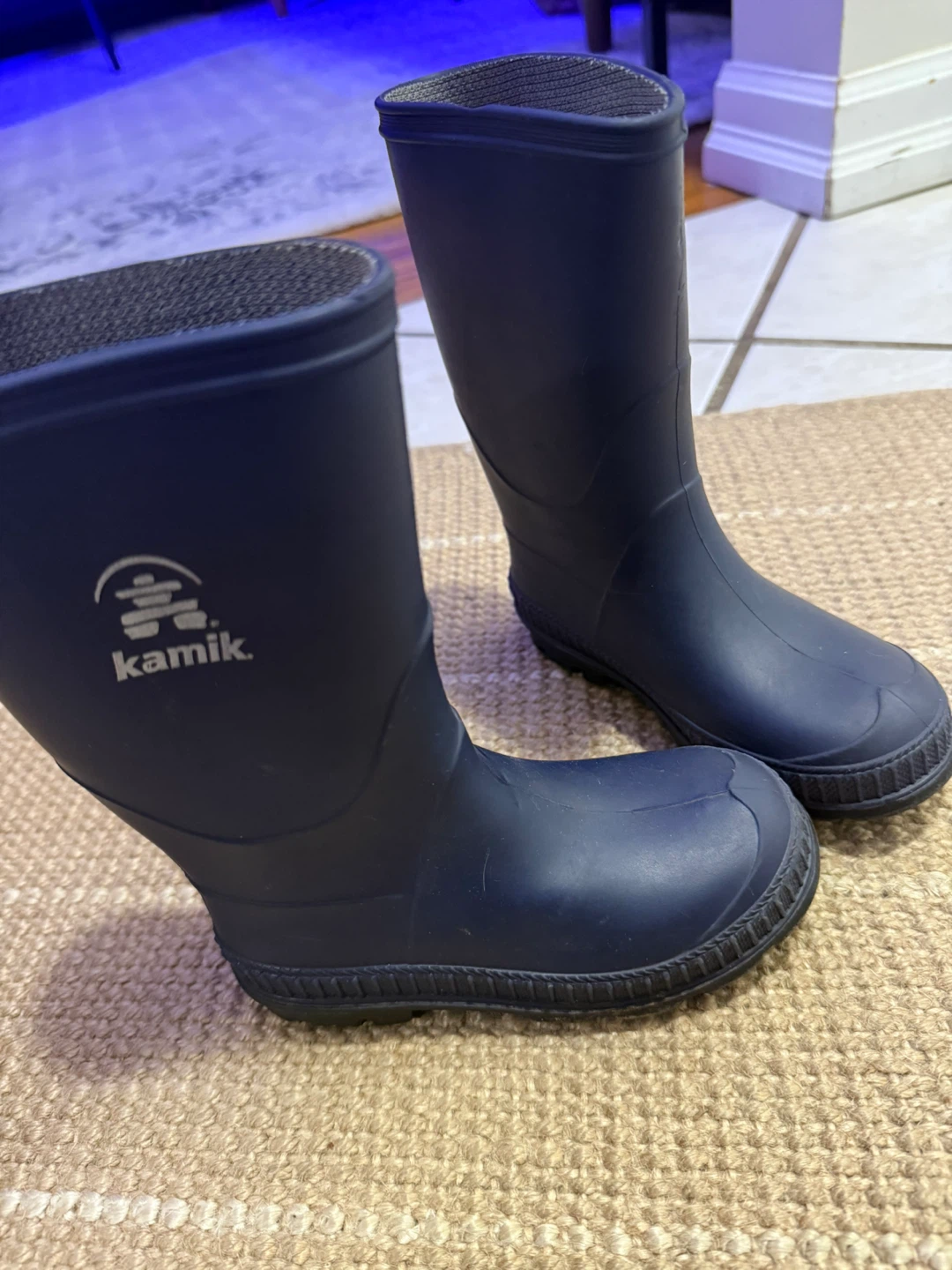 Kamik Rain Boots Size 10 - Navy Blue