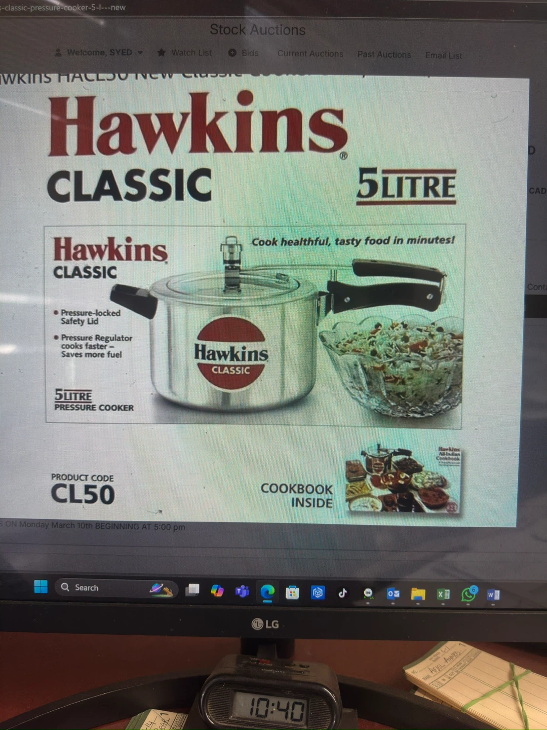 Hawkins Stainless Steel 5 Litre Pressure Cooker - photo 3
