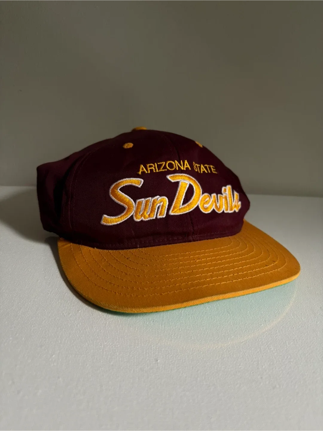 Vintage Arizona State Sun Devils script snapback 90s college thumbnail