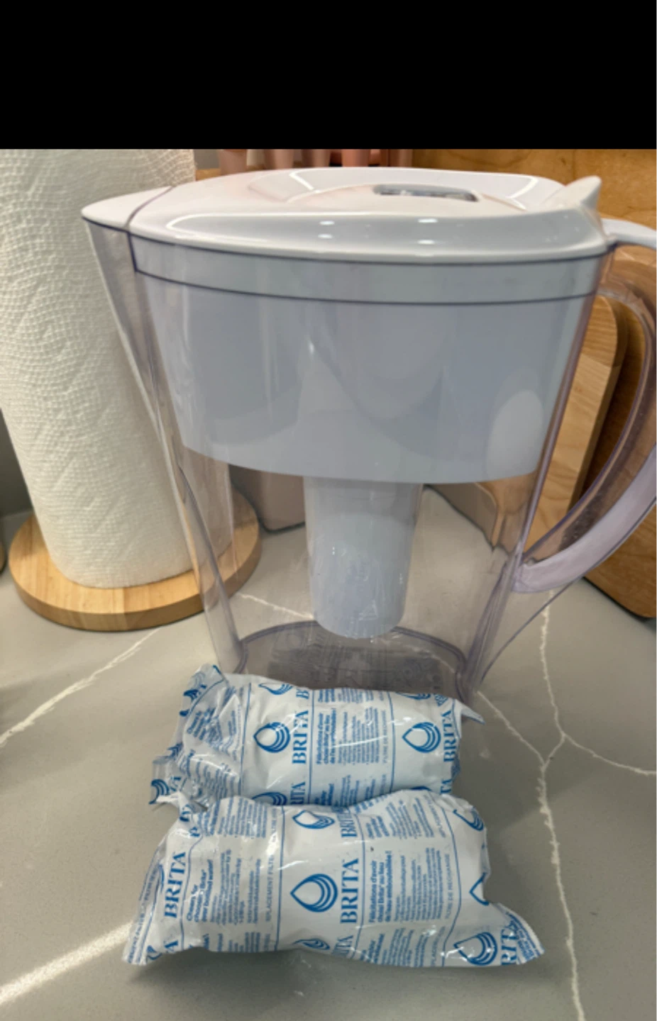 Brita Water Filter Pitcher with 2 Replacement Filters