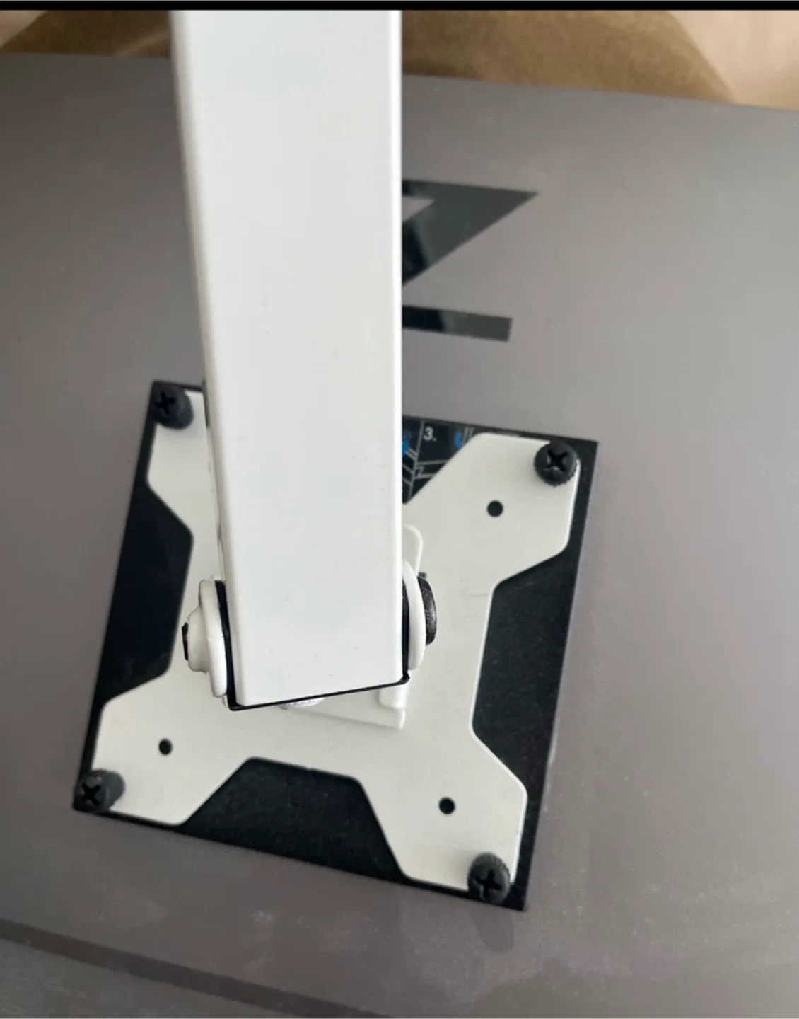 VIVO White Monitor Desk Mount image indicator(4)