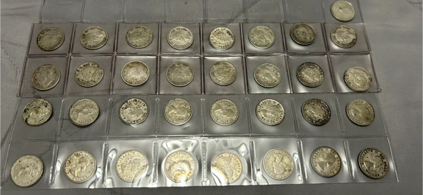 Collection of 34 Canadian Silver Dimes; 1938-1968 image indicator(2)