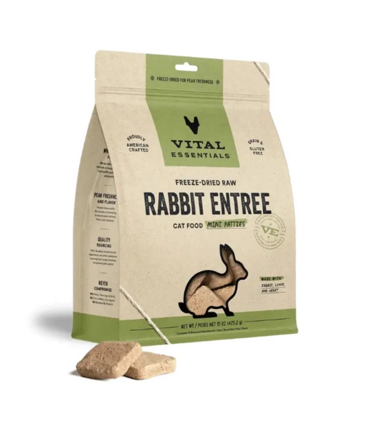 Vital Essentials Freeze-Dried Raw Rabbit Cat Food