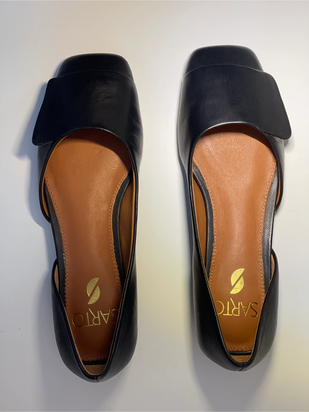 Franco Sarto Black Leather Flats - photo 2