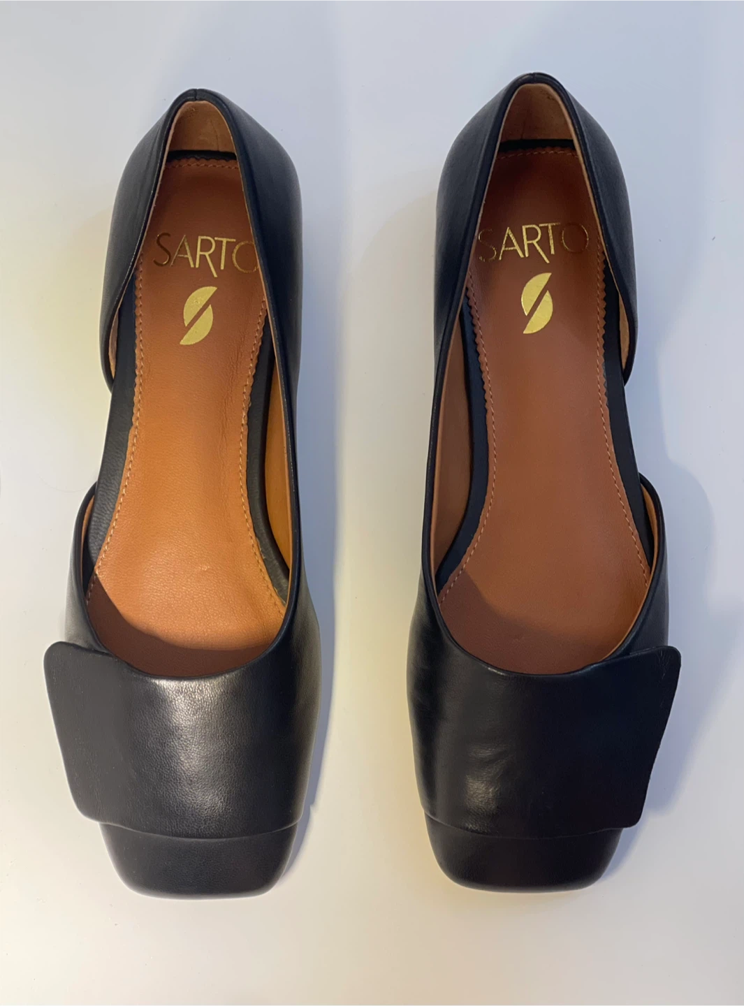 Franco Sarto Black Leather Flats - photo 3