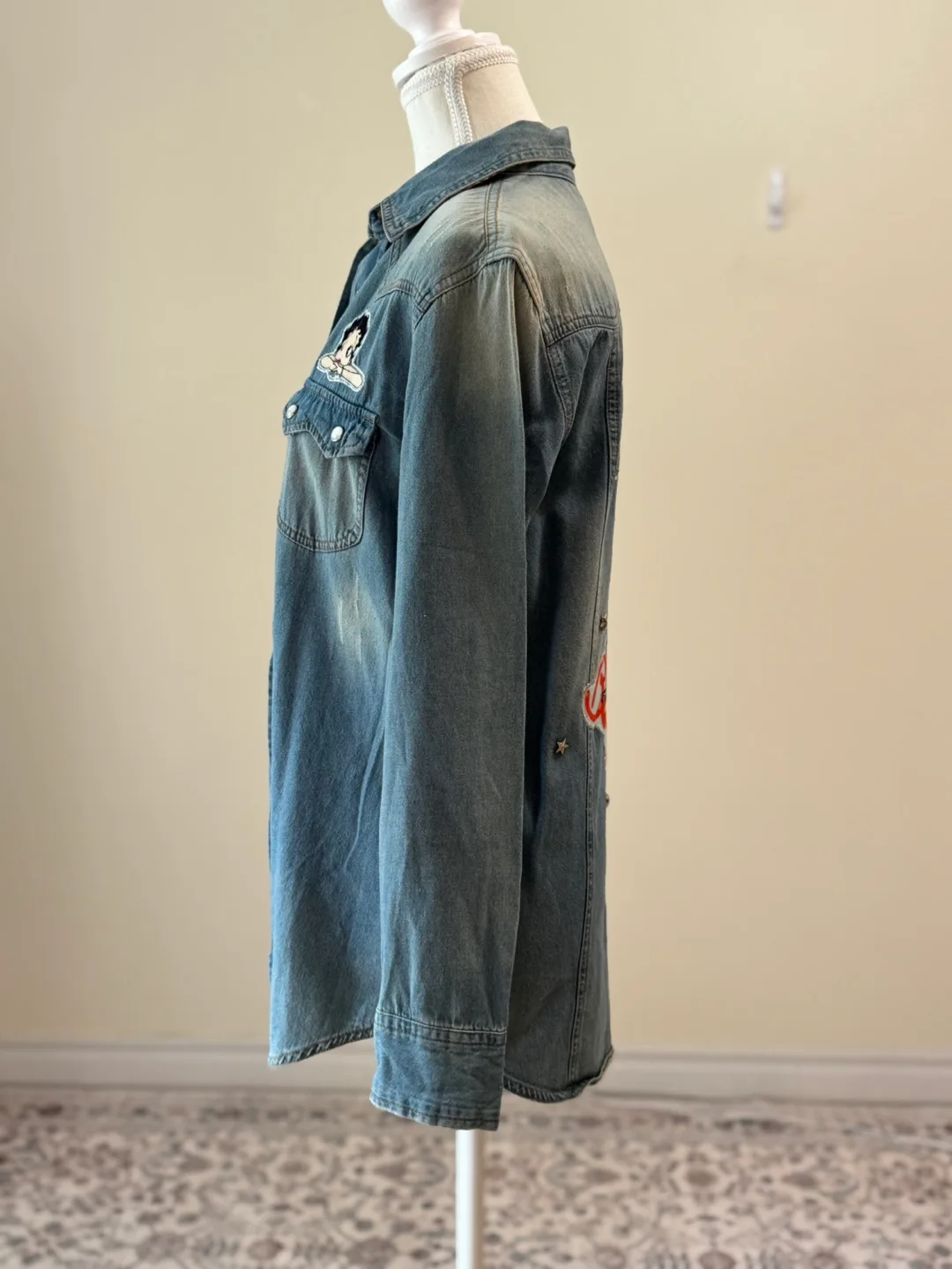 Vintage Betty Boop Denim Shirt Jacket image indicator(4)