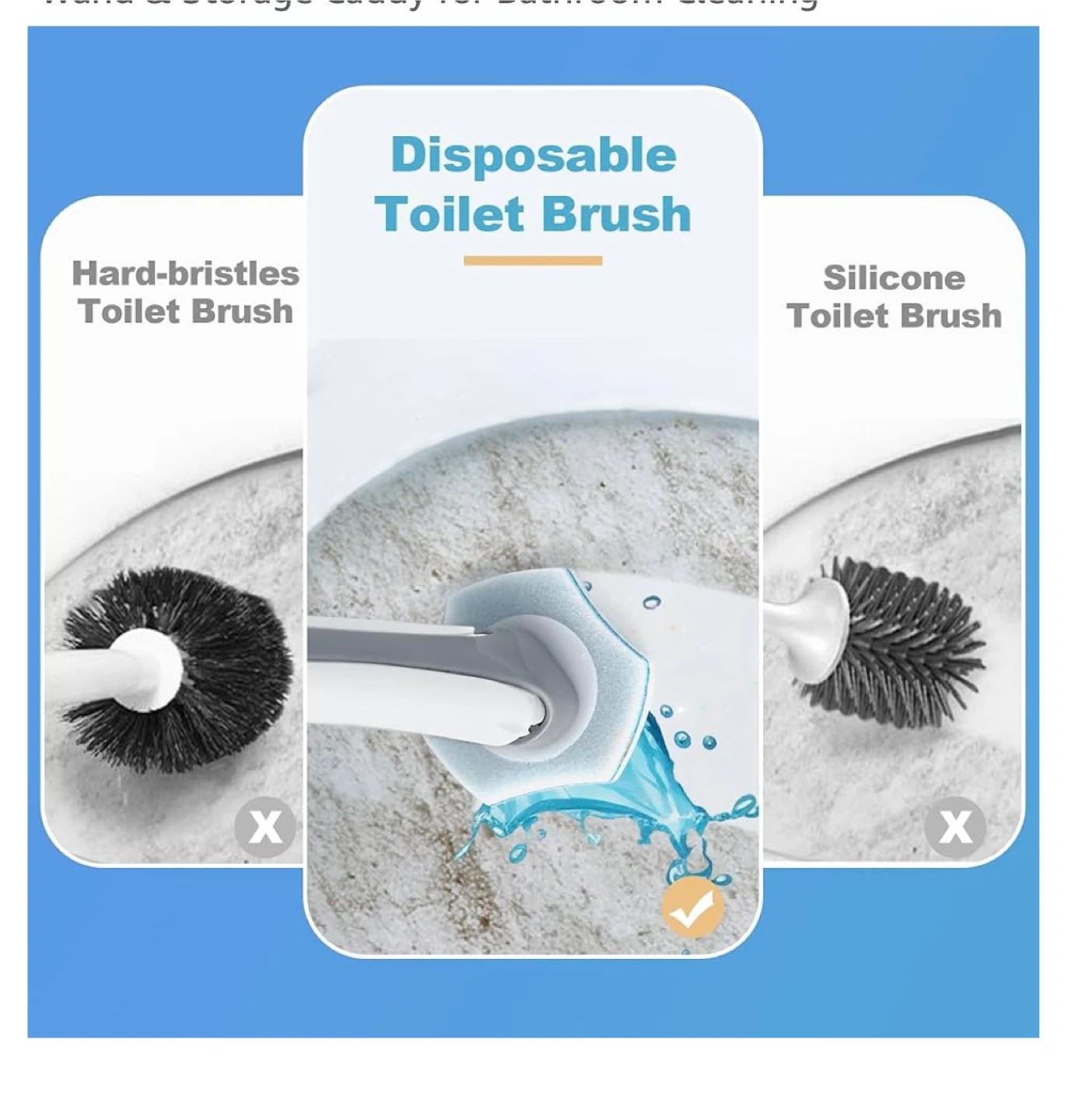 TRENNCHI Disposable Toilet Brush Set - photo 2