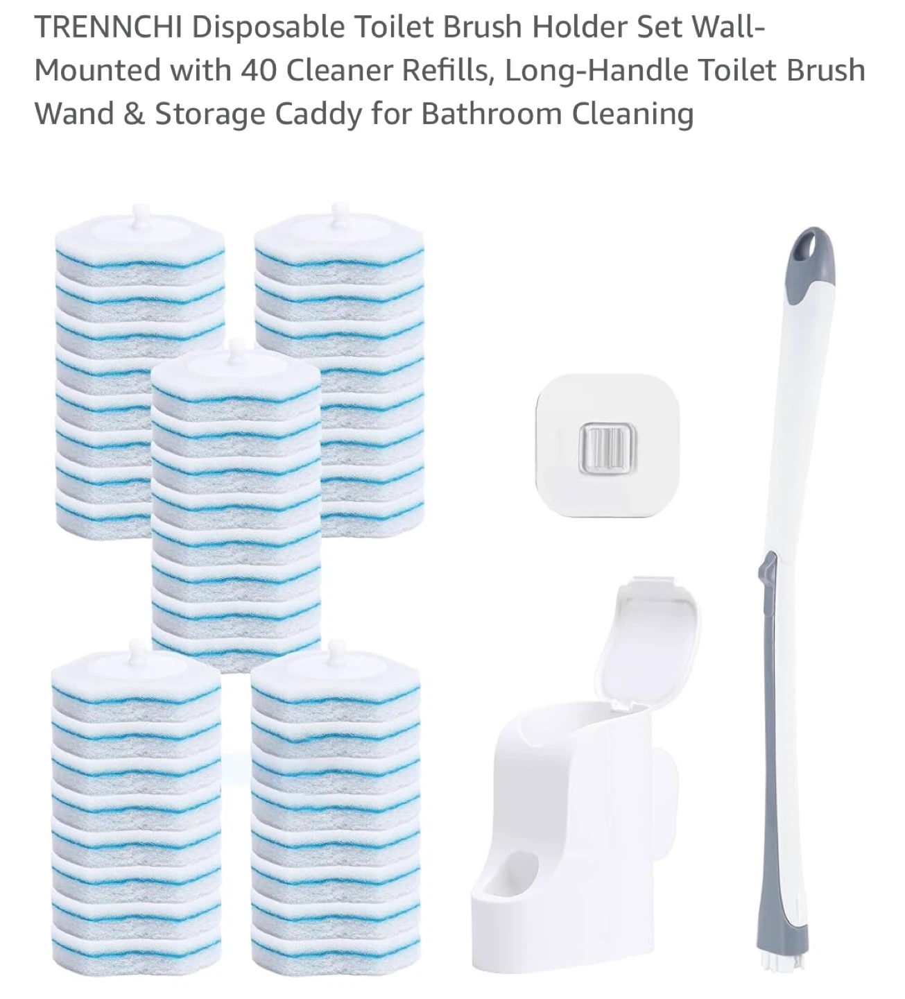 TRENNCHI Disposable Toilet Brush Set